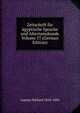 Zeitschrift fur agyptische Sprache und Altertumskunde Volume 57 (German Edition), Lepsius Richard 1810-1884 