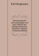 Morphologische Untersuchungen Auf Dem Gebiete Der Indogermanischen Sprachen, Volume 1 (German Edition), Karl Brugmann 
