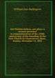 Our Puritan fathers, our glory: a sermon preached in commemoration of the 220th anniversary of the founding of the First Church in Charlestown, Mass., Sunday, November 14, 1852, William Ives Budington 