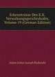 Erkenntnisse Des K.K. Verwaltungsgerichtshofes, Volume 19 (German Edition), Adam Julius Joseph Budwiski 