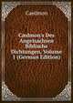 C?dmon's Des Angelsachsen Biblische Dichtungen, Volume 1 (German Edition), Caedmon 