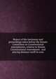 Report of the testimony and proceedings taken before the Senate Committee on Constitutional Amendments, relative to Senate Constitutional Amendment . and placing distance tariff in cons, 