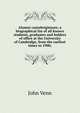 Alumni cantabrigienses; a biographical list of all known students, graduates and holders of office at the University of Cambridge, from the earliest times to 1900;, John Venn 