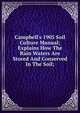 Campbell's 1905 Soil Culture Manual; Explains How The Rain Waters Are Stored And Conserved In The Soil;, 