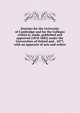Statutes for the University of Cambridge and for the Colleges within it, made, published and approved (1878-1882) under the Universities of Oxford and . 1877, with an appensix of acts and orders, 