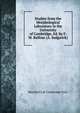 Studies from the Morphological Laboratory in the University of Cambridge, Ed. by F.M. Balfour (A. Sedgwick)., Morphol Lab Cambridge Univ 