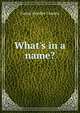 What's in a name?, Fanny Venable Cannon 