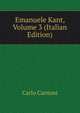 Emanuele Kant, Volume 3 (Italian Edition), Carlo Cantoni 