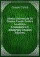 Storia Universale Di Cesare Cantu: Indice Analitico, Cronologico E Alfabetico (Italian Edition), Cesare Cantu 