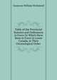 Table of the Provincial Statutes and Ordinances in Force Or Which Have Been in Force in Lower Canada, in Their Chronological Order ., Gustavus William Wicksteed 