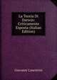 La Teoria Di Darwin: Criticamente Esposta (Italian Edition), Giovanni Canestrini 