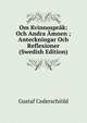 Om Kvinnosprak: Och Andra Amnen ; Anteckningar Och Reflexioner (Swedish Edition), Gustaf Cederschiold 