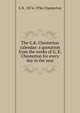 The G.K. Chesterton calendar: a quotation from the works of G. K. Chesterton for every day in the year, Гилберт Честертон 