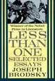 Less Than One: Selected Essays, Brodsky, Joseph 