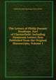 The Letters of Philip Dormer Stanhope, Earl of Chesterfield: Including Numerous Letters Now Published from the Original Manuscripts, Volume 1, Philip Dormer Stanhope Chesterfield 