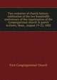 Two centuries of church history: celebration of the two hundredth anniversary of the organization of the Congregational church & parish in Essex, Mass., August 19-22, 1883, First Congregational Church 