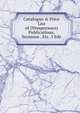 Catalogue & Price List of (Temperance) Publications, Sermons . Etc. 3 Eds, 