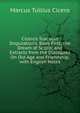 Cicero's Tusculan Disputations, Book First; the Dream of Scipio; and Extracts from the Dialogues On Old Age and Friendship, with English Notes, Marcus Tullius Cicero 