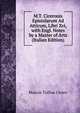 M.T. Ciceronis Epistolarum Ad Atticum, Libri Xvi, with Engl. Notes by a Master of Arts (Italian Edition), Marcus Tullius Cicero 