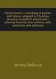 Sacred poetry: consisting of psalms and hymns, adapted to Christian devotion in publick and private : selected from the best authors, with variations and additions, Jeremy Belknap 