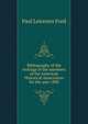 Bibliography of the writings of the members of the American Historical Association for the year 1890, Paul Leicester Ford 