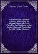 Testimonies of Different Authors, Respecting the Colossal Statue of Ceres, Placed in the Vestibule of the Public Library at Cambridge By E.D. Clarke 2 Copies., Edward Daniel Clarke 