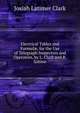 Electrical Tables and Formul?, for the Use of Telegraph Inspectors and Operators, by L. Clark and R. Sabine, Josiah Latimer Clark 
