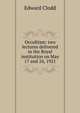 Occultism: two lectures delivered in the Royal institution on May 17 and 24, 1921, Edward Clodd 