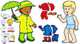 Weather Kids Bulletin Board Set (20 pieces), 