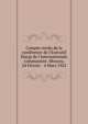 Compte rendu de la conf?rence de l'Ex?cutif Elargi de l'Internationale communiste. Moscou, 24 F?vrier - 4 Mars 1922, 