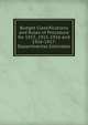 Budget Classifications and Rules of Procedure for 1915, 1915-1916 and 1916-1917: Departmental Estimates, 