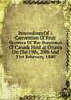 Proceedings Of A Convention Of Fruit Growers Of The Dominion Of Canada Held At Ottawa On The 19th, 20th And 21st February, 1890, 