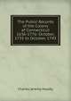 The Public Records of the Colony of Connecticut 1636-1776: October, 1735 to October, 1743, Charles Jeremy Hoadly 
