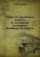 Tables for Qualitative Analysis, to Accompany Conington's Handbook of Analysis, Conington 