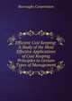 Efficient Cost Keeping: A Study of the Most Effective Applications of Cost Keeping Principles to Certain Types of Management, Burroughs Corporation 
