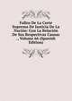Fallos De La Corte Suprema De Justicia De La Nacion: Con La Relacion De Sus Respectivas Causas ., Volume 66 (Spanish Edition), 