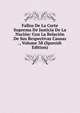 Fallos De La Corte Suprema De Justicia De La Nacion: Con La Relacion De Sus Respectivas Causas ., Volume 38 (Spanish Edition), 