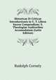 Historicae Et Criticae Introductionis in U. T. Libros Sacros Compendium: S. Theologiae Auditoribus Accomodatum (Latin Edition), Rudolph Cornely 