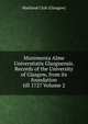 Munimenta Alme Universitatis Glasguensis. Records of the University of Glasgow, from its foundation till 1727 Volume 2, Maitland Club (Glasgow) 