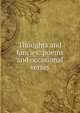 Thoughts and fancies: poems and occasional verses, 