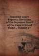 Supreme Court Reports: Decisions of the Supreme Court of the Cape of Good Hope ., Volume 17, 