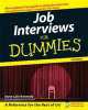 Job Interviews For Dummies, Joyce Lain Kennedy 