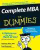 Complete MBA For Dummies, Kathleen Allen, Peter Economy 