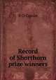 Record of Shorthorn prize winners, B O Cowan 