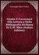Giunte E Correzioni Alla Lettera a Della Bibliografia Siciliana Di G.M. Mira (Italian Edition), Giuseppe Salvo Cozzo 