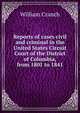 Reports of cases civil and criminal in the United States Circuit Court of the District of Columbia, from 1801 to 1841, William Cranch 