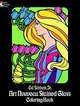 Art Nouveau Stained Glass. Coloring Book, Sibbett Ed 