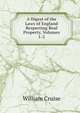 A Digest of the Laws of England Respecting Real Property, Volumes 1-2, William Cruise 