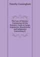 The Law of Simony: Containing All the Statutes, Cases at Large, Arguments, Resolutions, and Judgments Concerning It ., Timothy Cunningham 