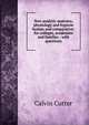 New analytic anatomy, physiology and hygiene human and comparative: for colleges, academies and families : with questions, Calvin Cutter 